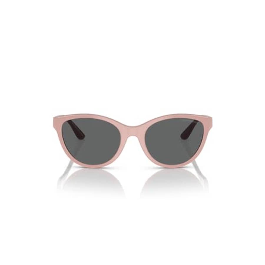 Emporio Armani Girls' EK4003 Cat Eye Sunglasses, Shiny Pink/Dark Grey, 48 mm for $69