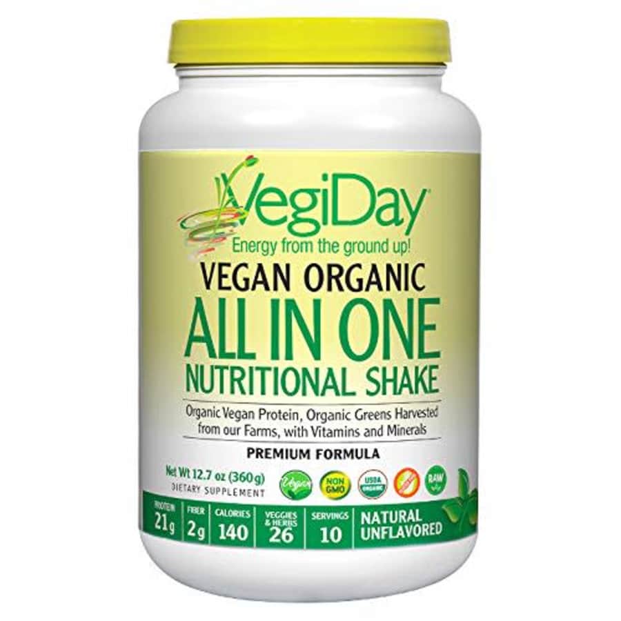 Natural Factors, VegiDay Vegan Organic All in One Shake & Go Raw Vegan Protein with Organic for $40 Natural Factors, VegiDay Vegan Organic All in One Shake & Go Raw Vegan Protein with Organic for $40