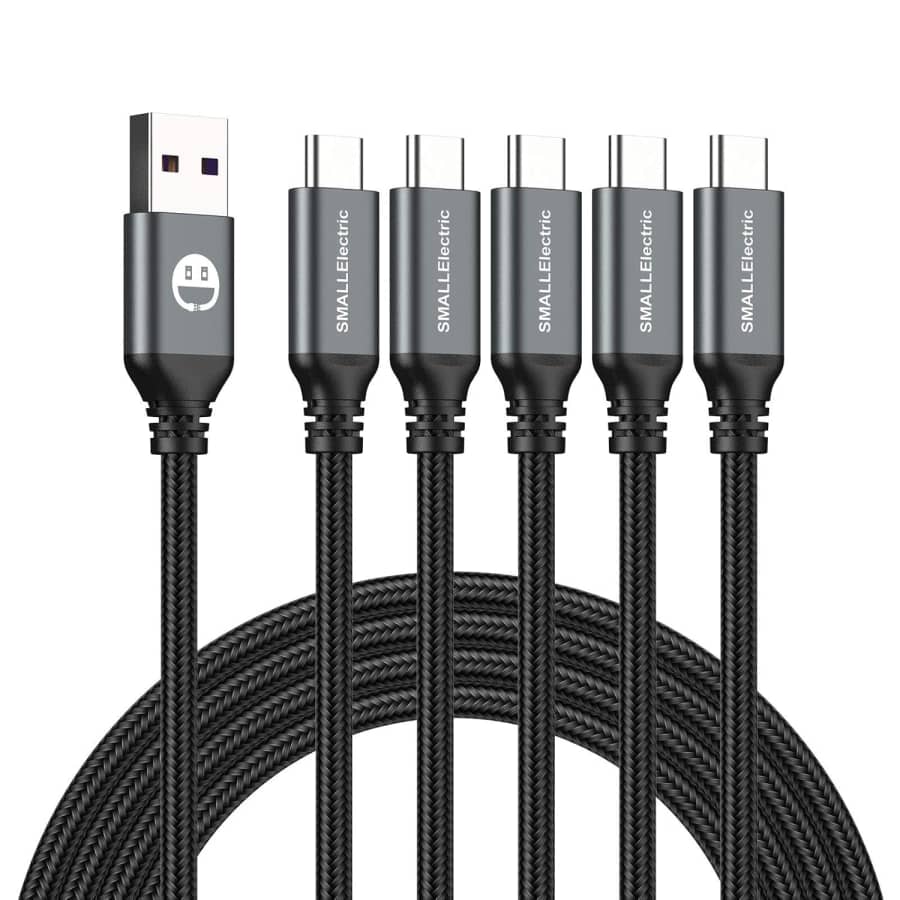 6-Foot USB-C to USB-A Cable 5-Pack for $6