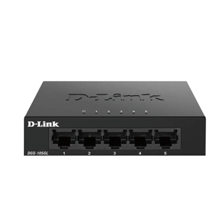 D-Link Ethernet Switch, 5 Port Gigabit Unmanaged Desktop Plug and Play Sturdy Metal Housing Fanless for $24 D-Link Ethernet Switch, 5 Port Gigabit Unmanaged Desktop Plug and Play Sturdy Metal Housing Fanless for $24