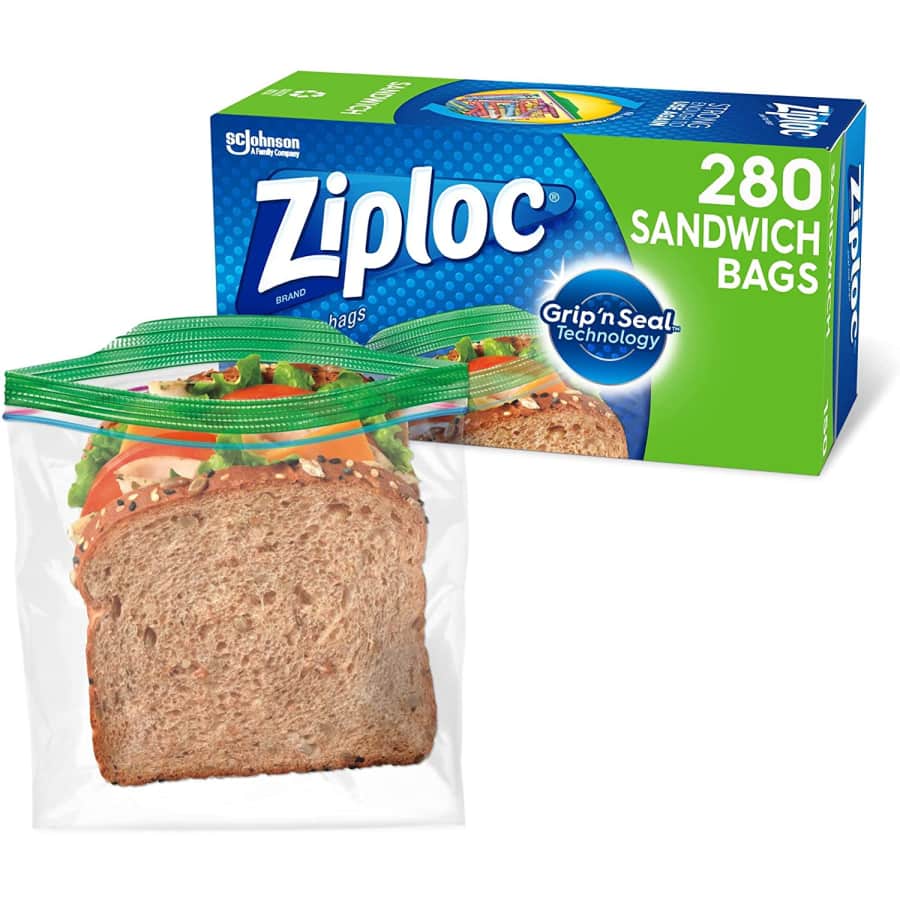 Ziploc Sandwich Bags 280-Count Mega Pack for $10