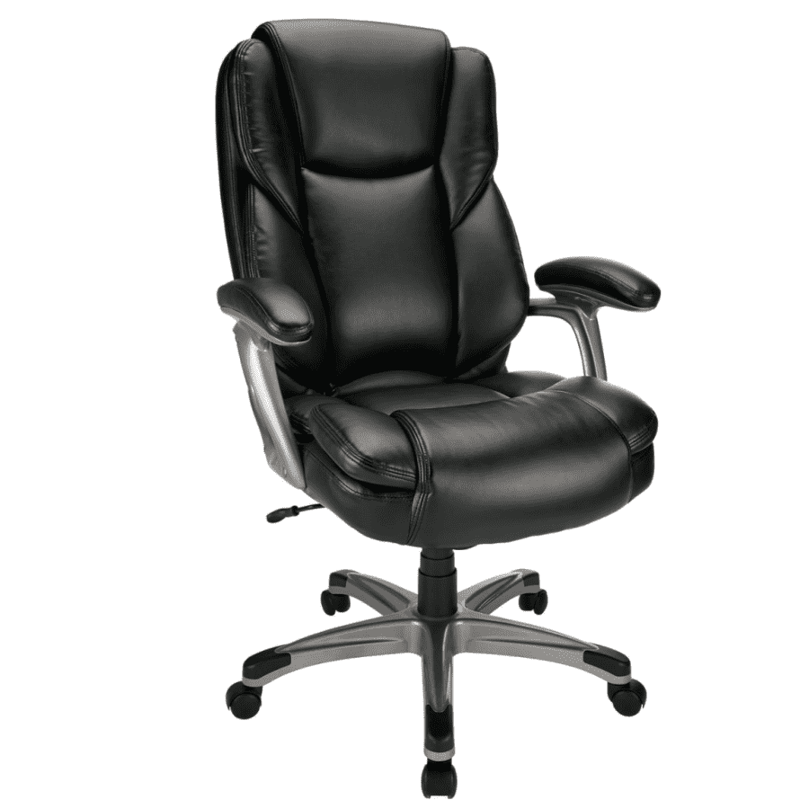 Realspace Cressfield Bonded Leather High-Back Executive Chair for $150 Realspace Cressfield Bonded Leather High-Back Executive Chair for $150