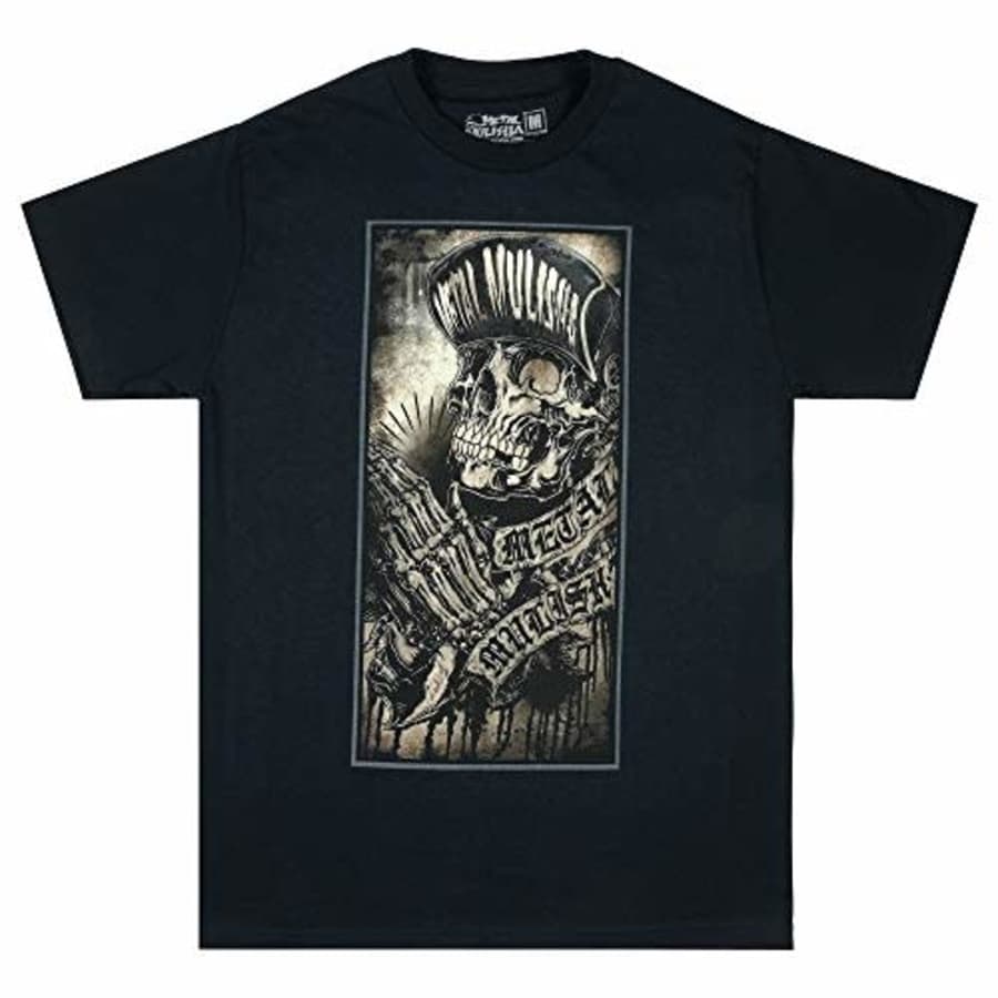 Metal Mulisha Men's Pray Tee Shirt Navy, Small for $19