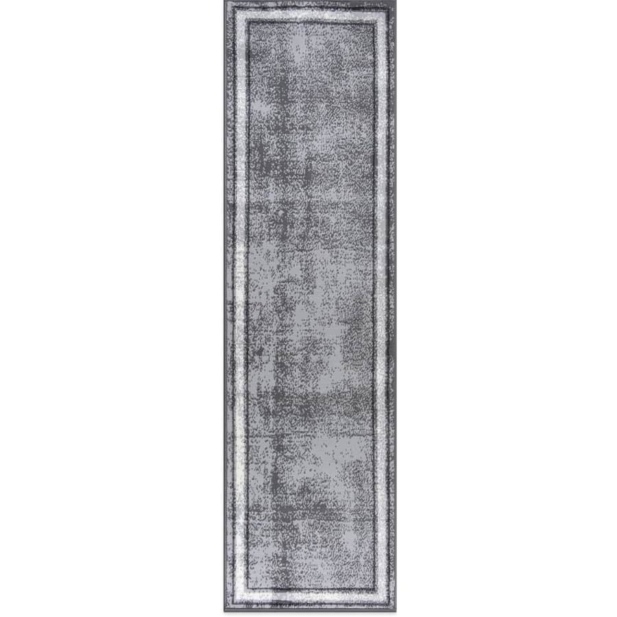 Rugshop 2x7-Foot Distressed Bordered Soft Runner Rug for $22