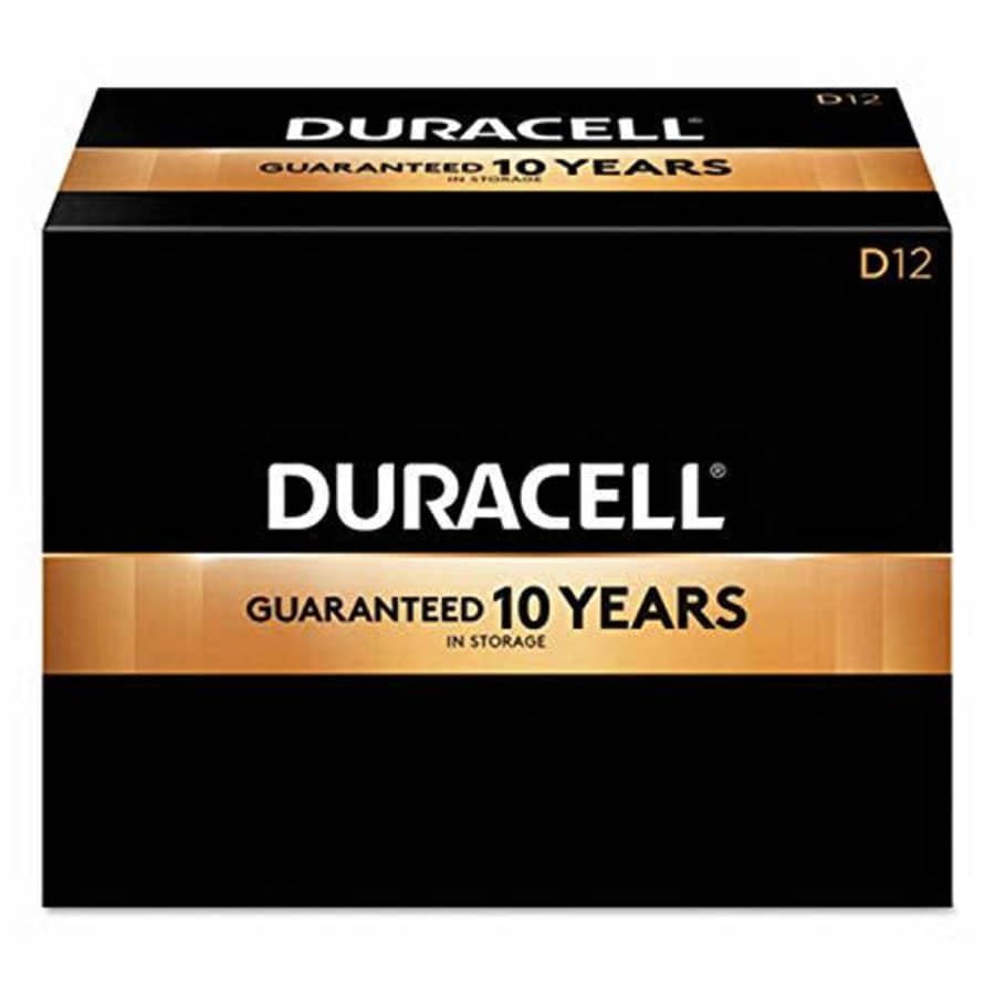Duracell 1.5V CopperTop Alkaline Batteries, D, MN1300-12 Pack for $30