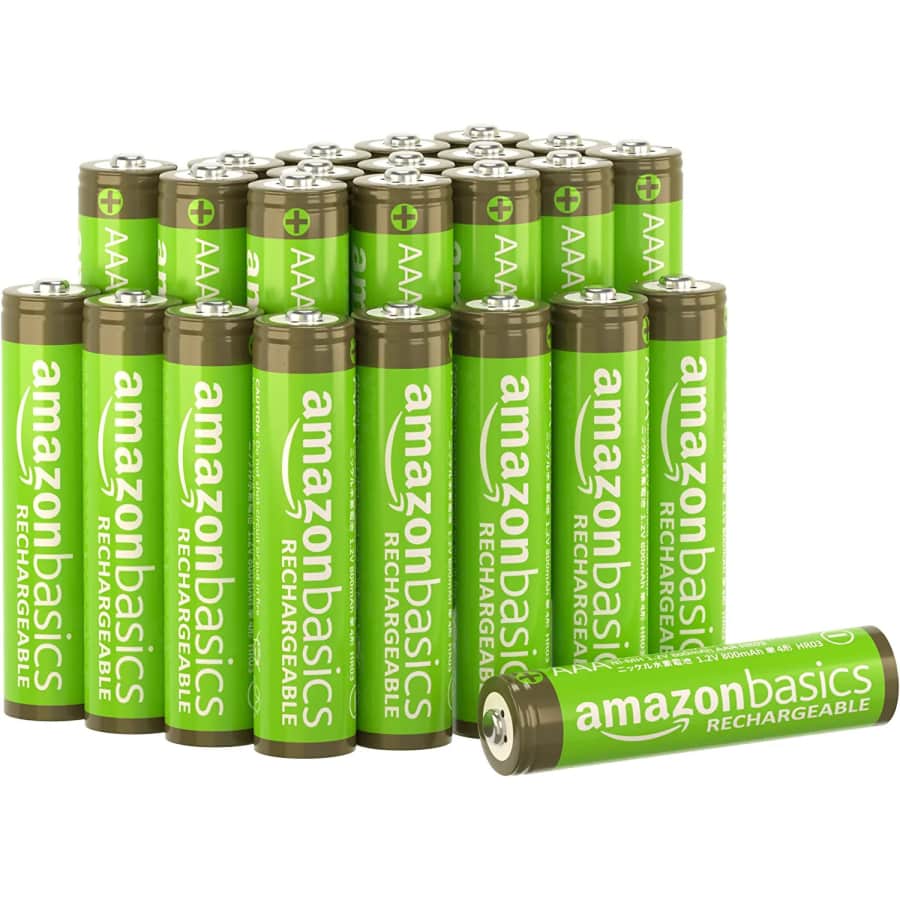 Amazon Basics AAA Rechargeable Batteries 24-Pack: $12 via Sub. & Save Amazon Basics AAA Rechargeable Batteries 24-Pack: $12 via Sub. & Save