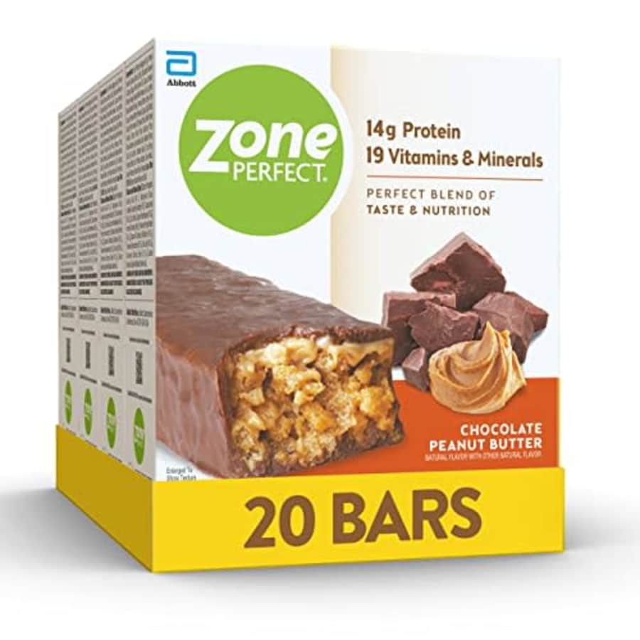 Zone Perfect ZonePerfect Protein Bars, 19 Vitamins & Minerals, 14g Protein, Nutritious Snack Bar, Chocolate for $23 Zone Perfect ZonePerfect Protein Bars, 19 Vitamins & Minerals, 14g Protein, Nutritious Snack Bar, Chocolate for $23