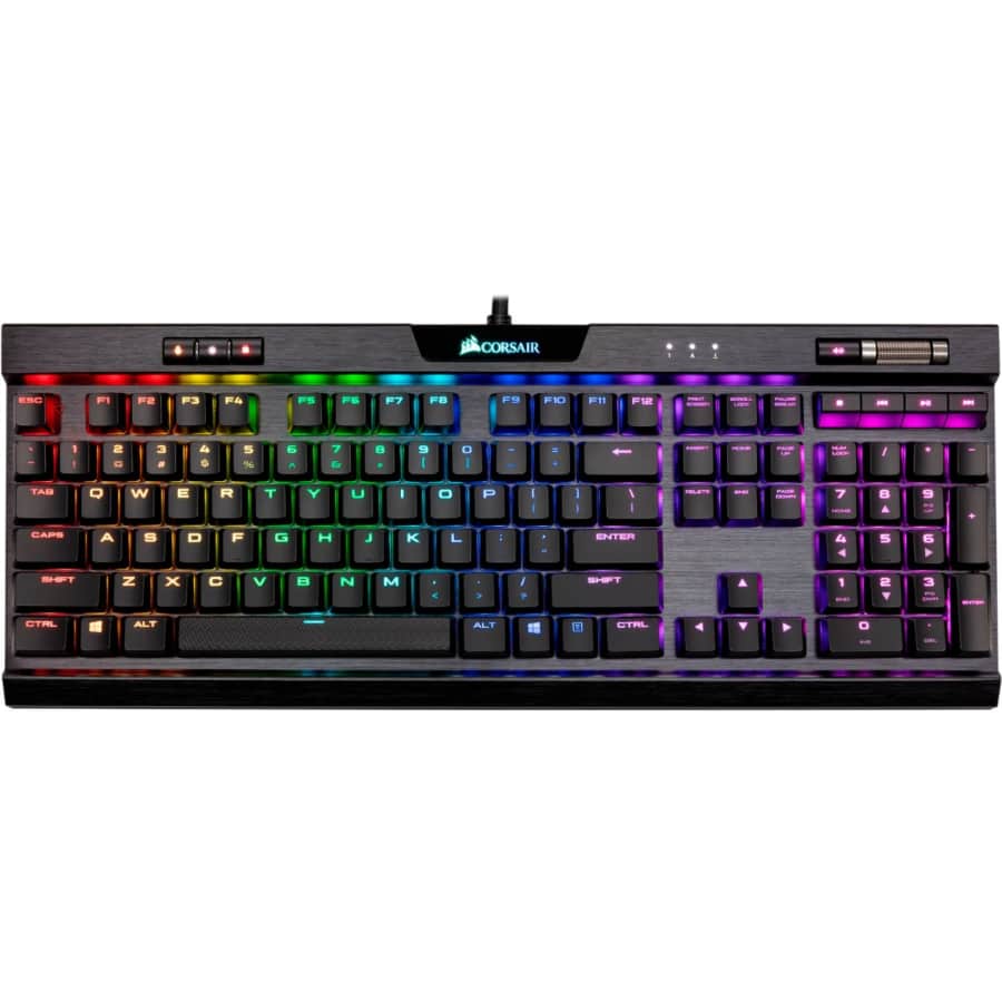Corsair K70 RGB MK.2 Wired Cherry MX Speed Switch Wired Keyboard for $100