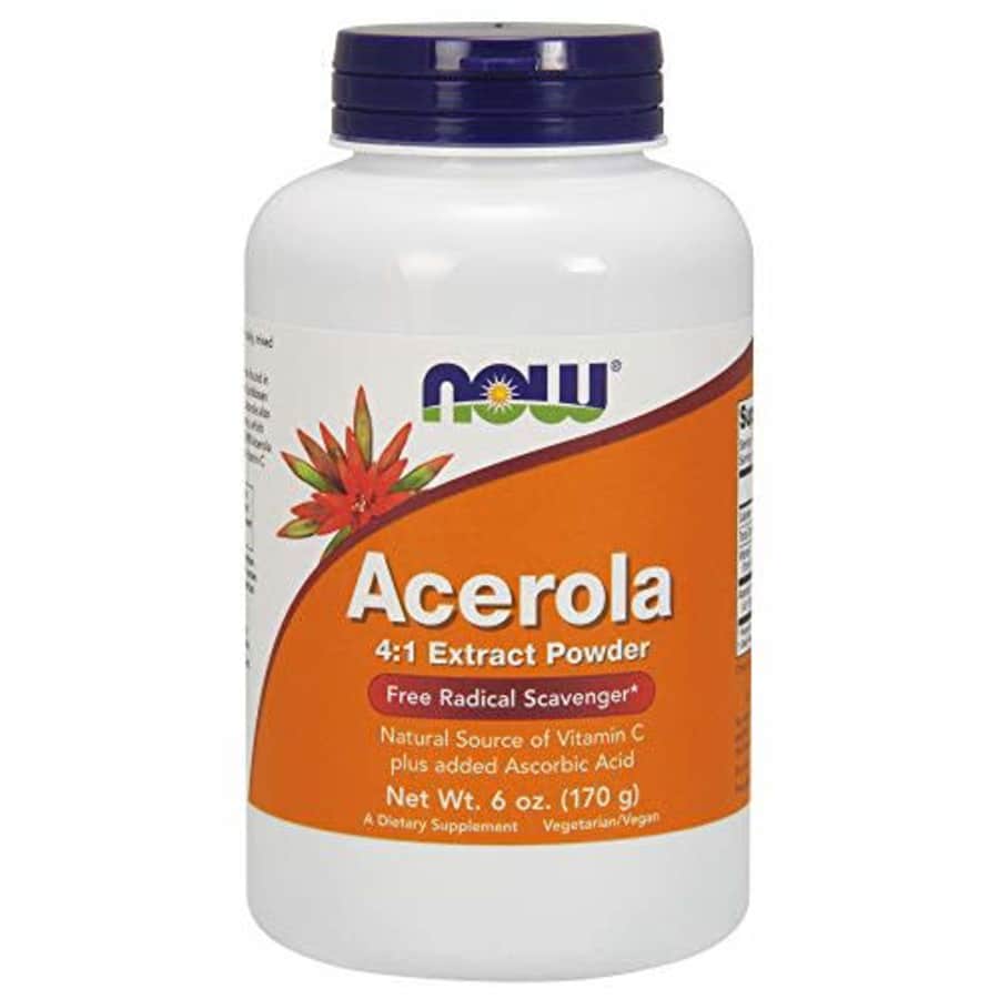 Now Foods NOW Supplements, Acerola 4:1 Extract Powder, Acerola and Ascorbic Acid, Free Radical Scavenger*, for $10