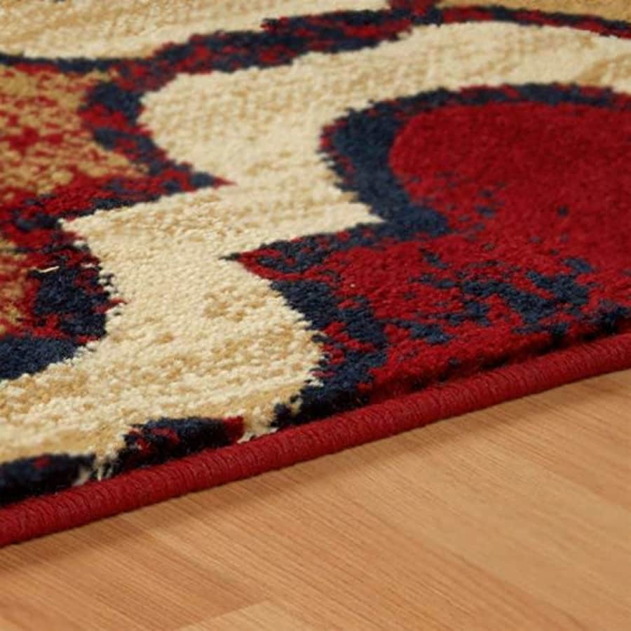 SUPERIOR Eret Indoor Area Rug, Super Soft, Durable, Elegant, Geometric, Trellis Pattern, for $12