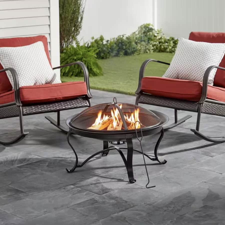 Hampton Bay Sadler 30" Wood-Burning Fire Pit for $50