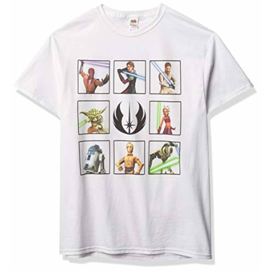 Star Wars Men's T-Shirt, WHITE, xx-large for $17