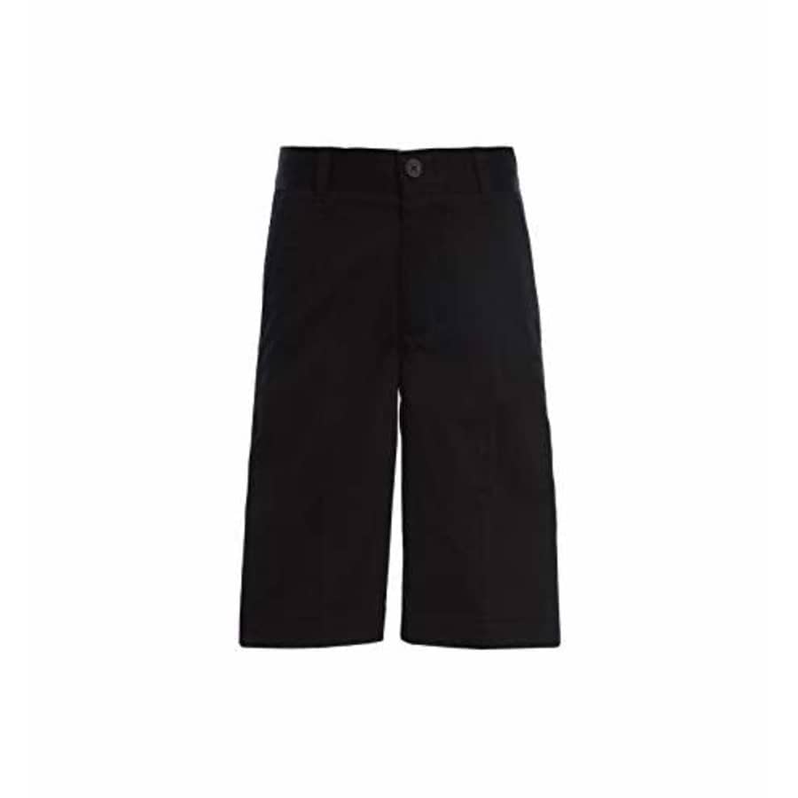 Tommy Hilfiger Big Flat Front Twill Blend Boys Shorts, Kids School Uniform Clothes, Black, 16 Slim for $31