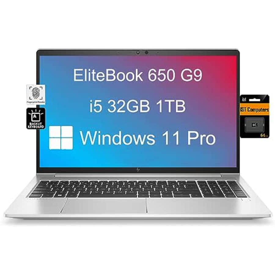 HP EliteBook 650 G9 15.6" FHD Business Laptop (Intel 10-Core i5-1235U, 32GB RAM, 1TB PCIe SSD) IPS for $900 HP EliteBook 650 G9 15.6" FHD Business Laptop (Intel 10-Core i5-1235U, 32GB RAM, 1TB PCIe SSD) IPS for $900
