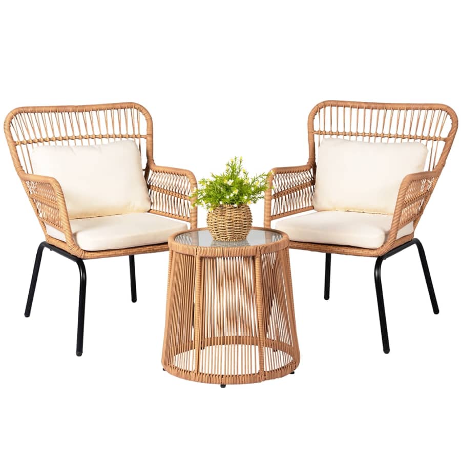 Tappio 3-Piece Patio Conversation Bistro Set for $160