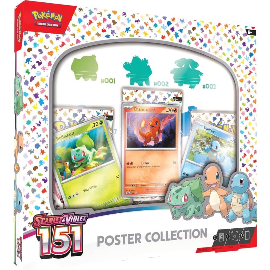 TCG Scarlet & Violet 3.5 Pokemon 151 Poster Collection for $15 TCG Scarlet & Violet 3.5 Pokemon 151 Poster Collection for $15