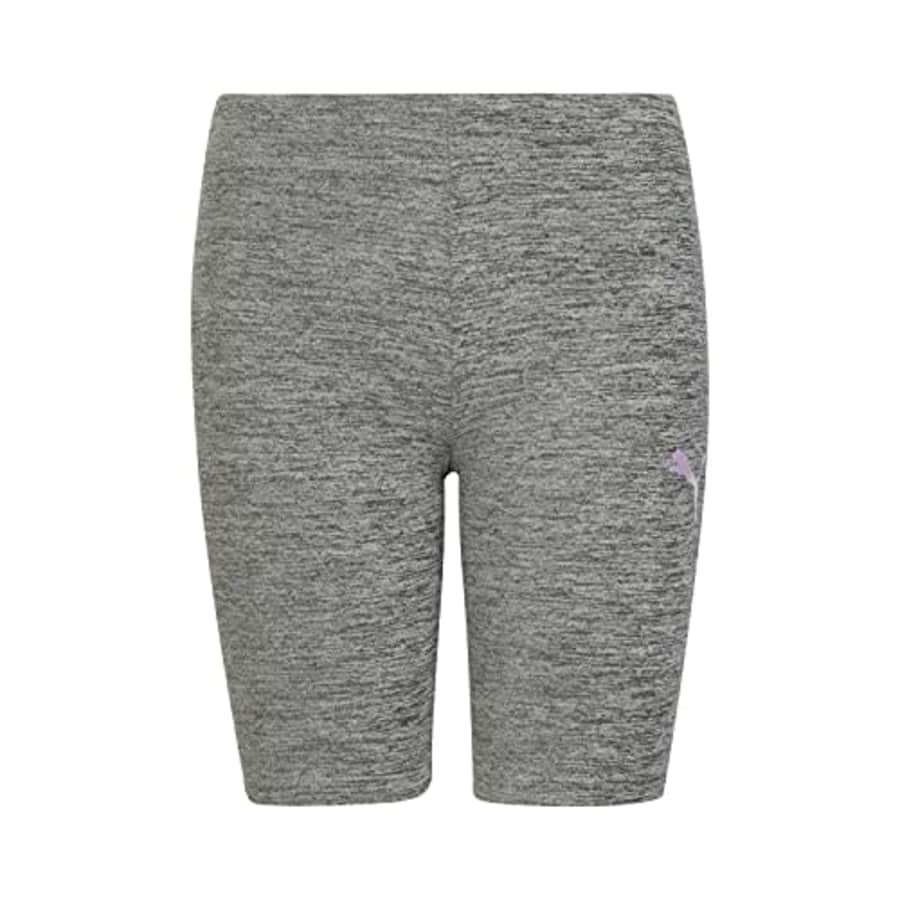 PUMA Girls' Space Dyed Biker Shorts, Castlerock Heather, 6X for $9