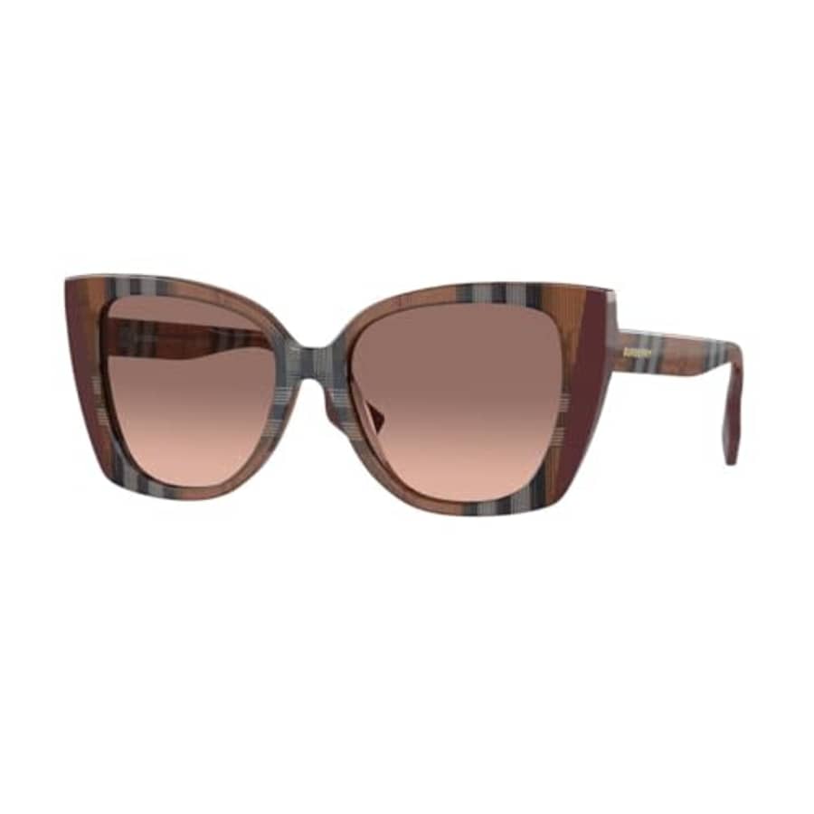 BURBERRY Sunglasses BE 4393 405413 Meryl Check Brown/Bordeaux Pin for $104