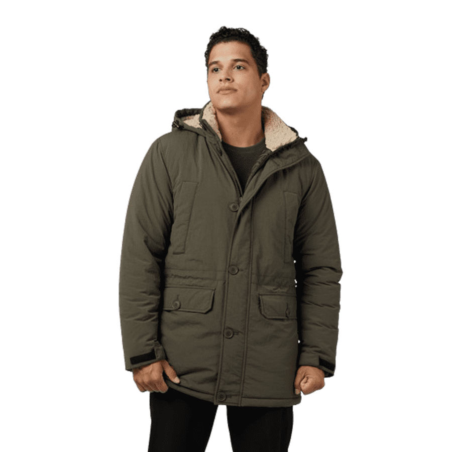32 Degrees Men's Commuter Tech Sherpa-Lined Parka (M & L only) for $25