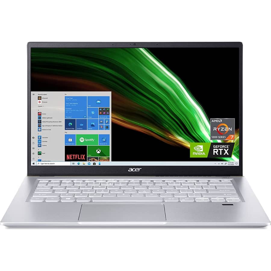 Acer Swift X 3rd-Gen Ryzen 7 14" Creator Laptop w/ RTX 3050Ti 4GB GPU for $1,101