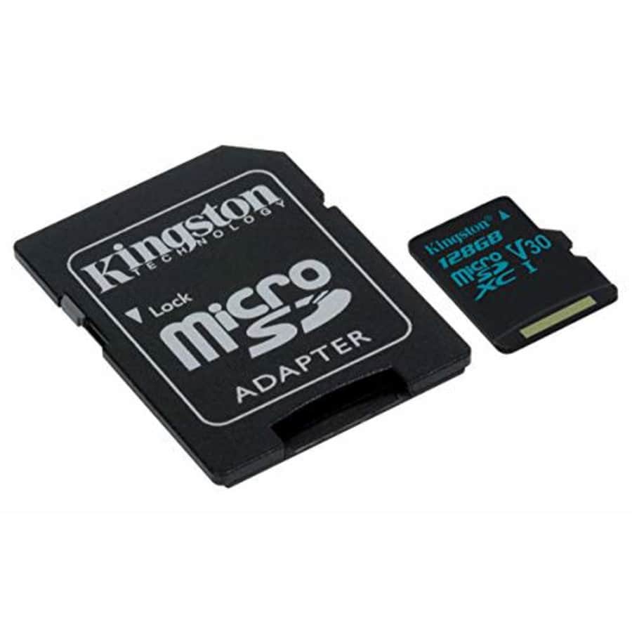 Kingston Canvas Go! 128GB microSDXC Class 10 microSD Memory Card UHS-I 90MB/s R Flash Memory Card for $18