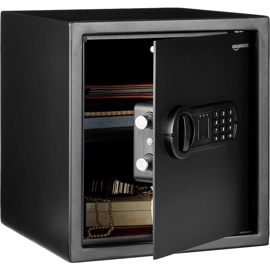 Amazon Basics Programmable 1.2-Cu. Ft. Steel Security Safe for $84