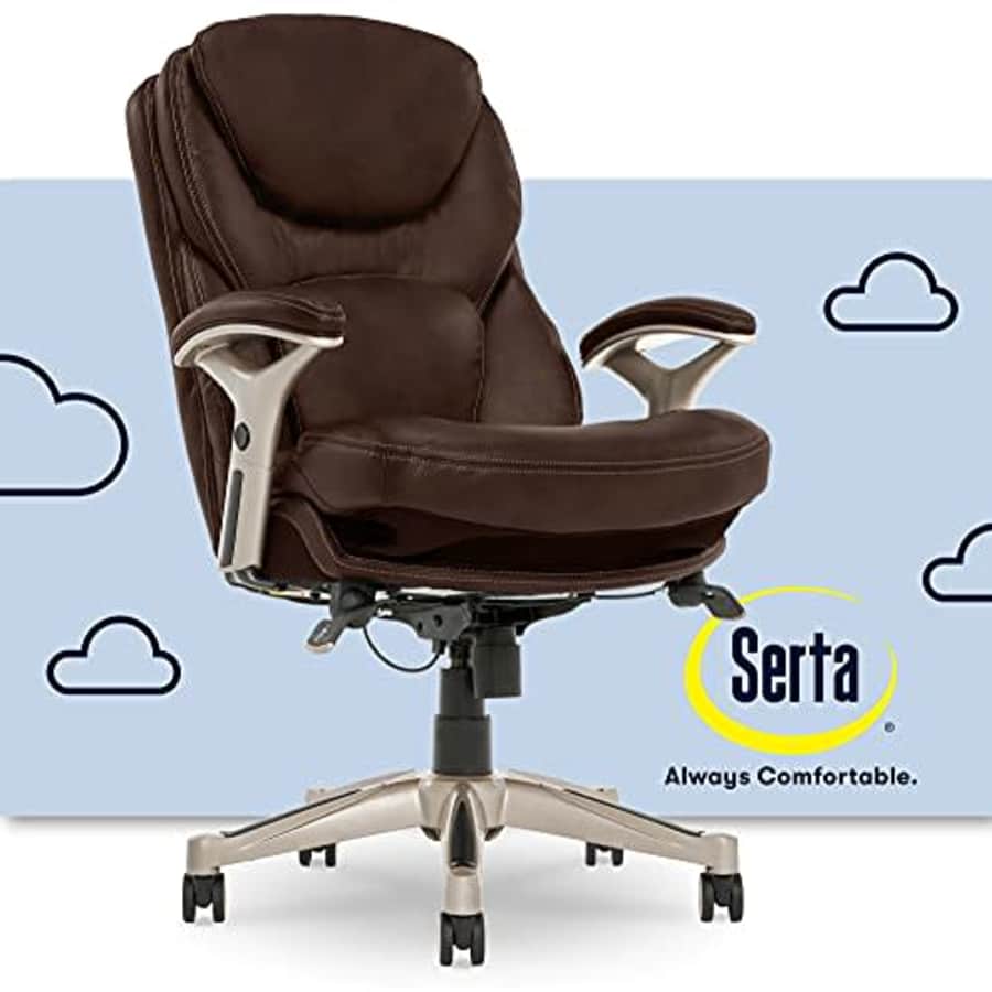 Serta Ergonomic Executive Office Chair Motion Technology Adjustable Mid Back Design with Lumbar for $337 Serta Ergonomic Executive Office Chair Motion Technology Adjustable Mid Back Design with Lumbar for $337