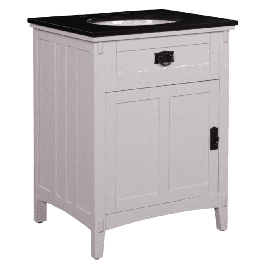 Home Decorators Collection Artisan 26" Single Sink Freestanding Bath Vanity for $311 Home Decorators Collection Artisan 26" Single Sink Freestanding Bath Vanity for $311