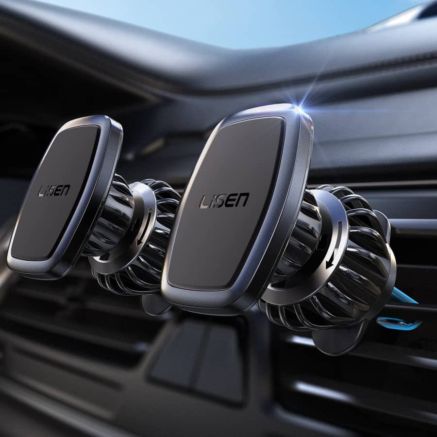 Lisen Magnetic Car Vent Phone Mount 2-Pack for $12 Lisen Magnetic Car Vent Phone Mount 2-Pack for $12