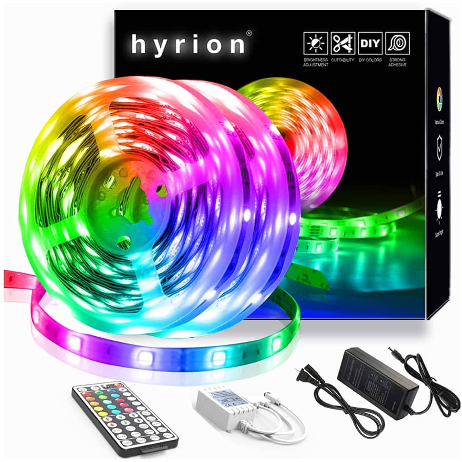 Hyrion 40-Foot LED Strip Lights for $13