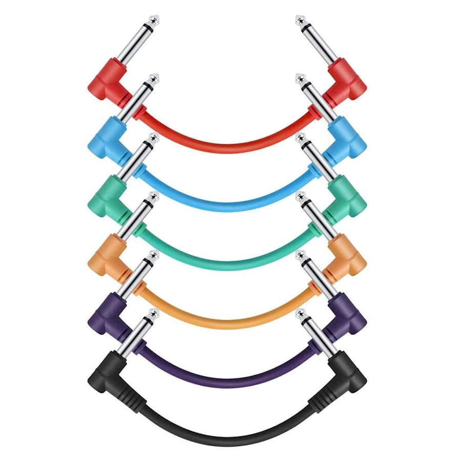 Donner 6" Guitar Patch Cable 6-Pack for $7 Donner 6" Guitar Patch Cable 6-Pack for $7