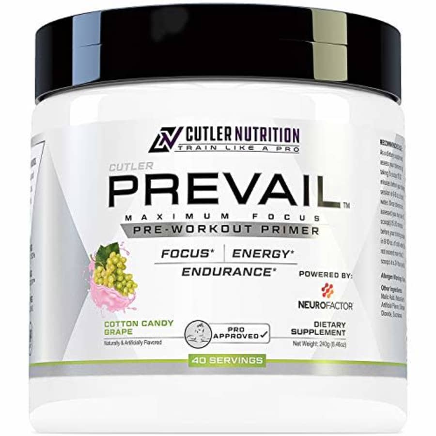 Cutler Nutrition Prevail Pre Workout Powder with Nootropics: Pre Workout for Men and Women, Cutting Edge Energy and for $35
