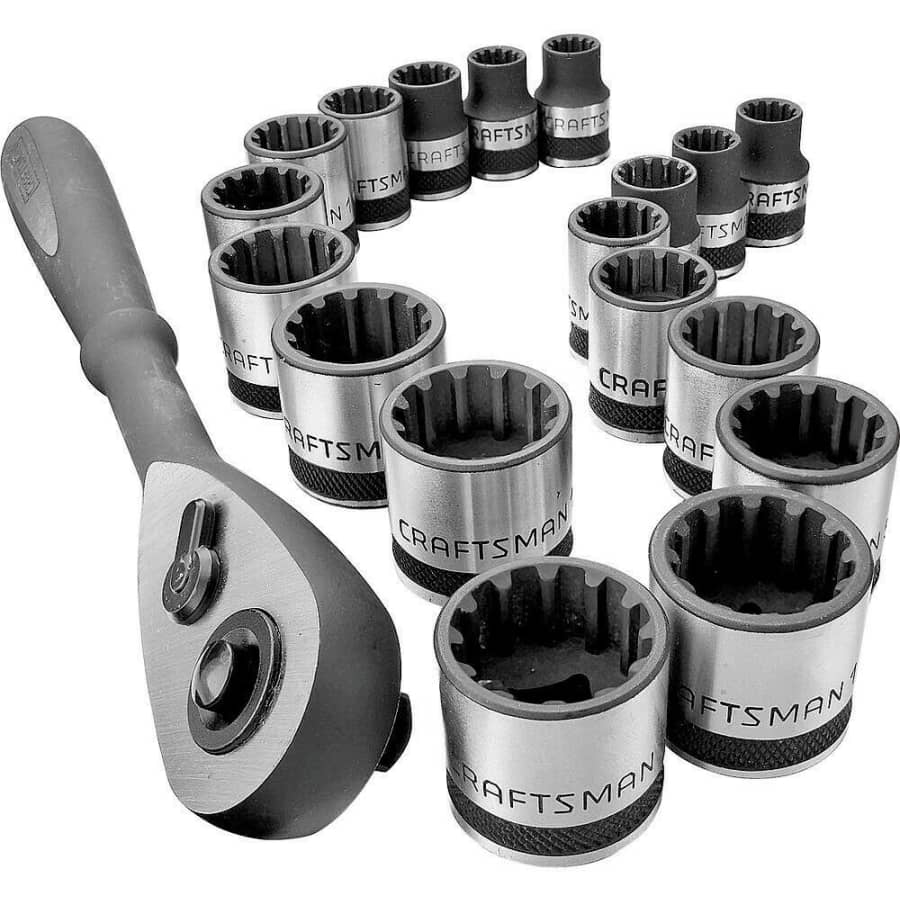 Craftsman 3/8" Universal Socket Wrench 19-Piece Set for $21 Craftsman 3/8" Universal Socket Wrench 19-Piece Set for $21