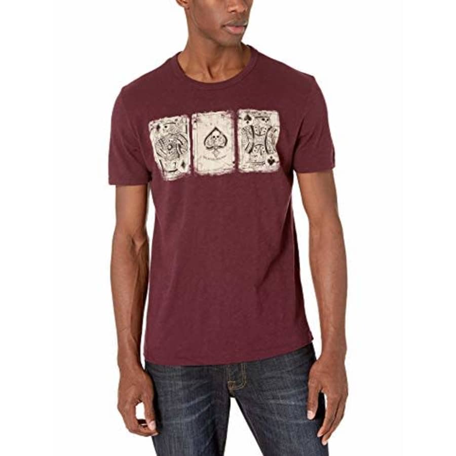 Lucky Brand Men's Poker Cards Tee Shirt, Port Royle, X-Large for $35