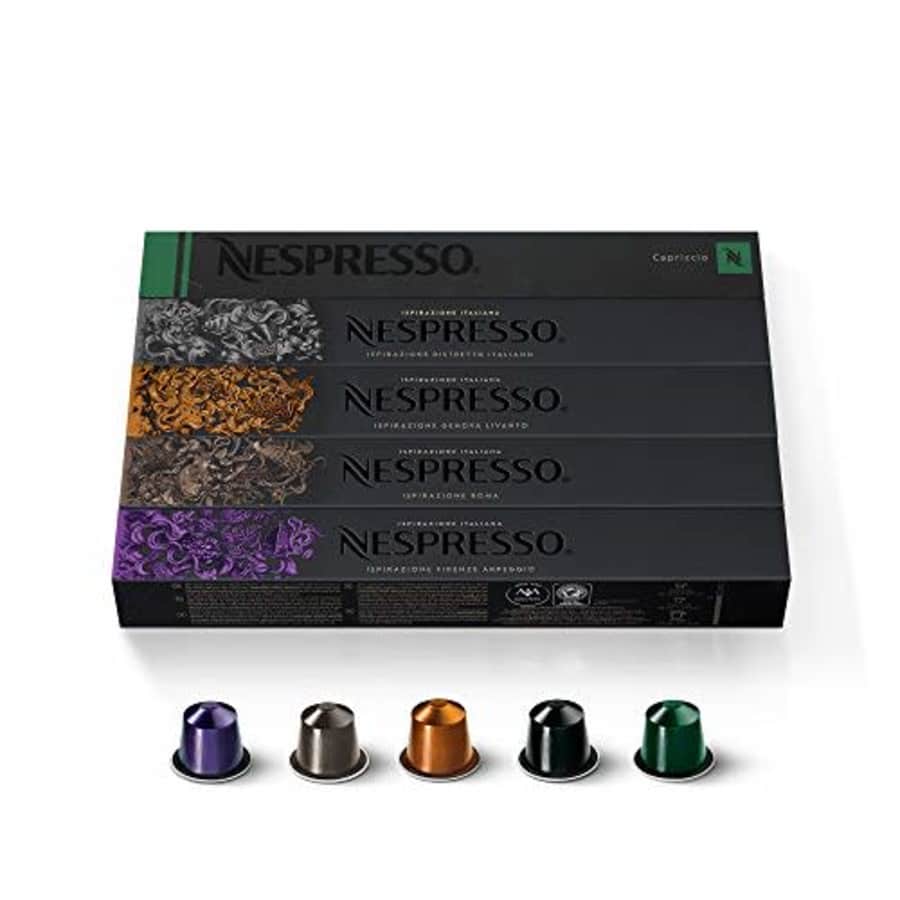 Nespresso Capsules OriginalLine, Ispirazione Variety Pack, Medium & Dark Roast Espresso Coffee, 50 for $40 Nespresso Capsules OriginalLine, Ispirazione Variety Pack, Medium & Dark Roast Espresso Coffee, 50 for $40