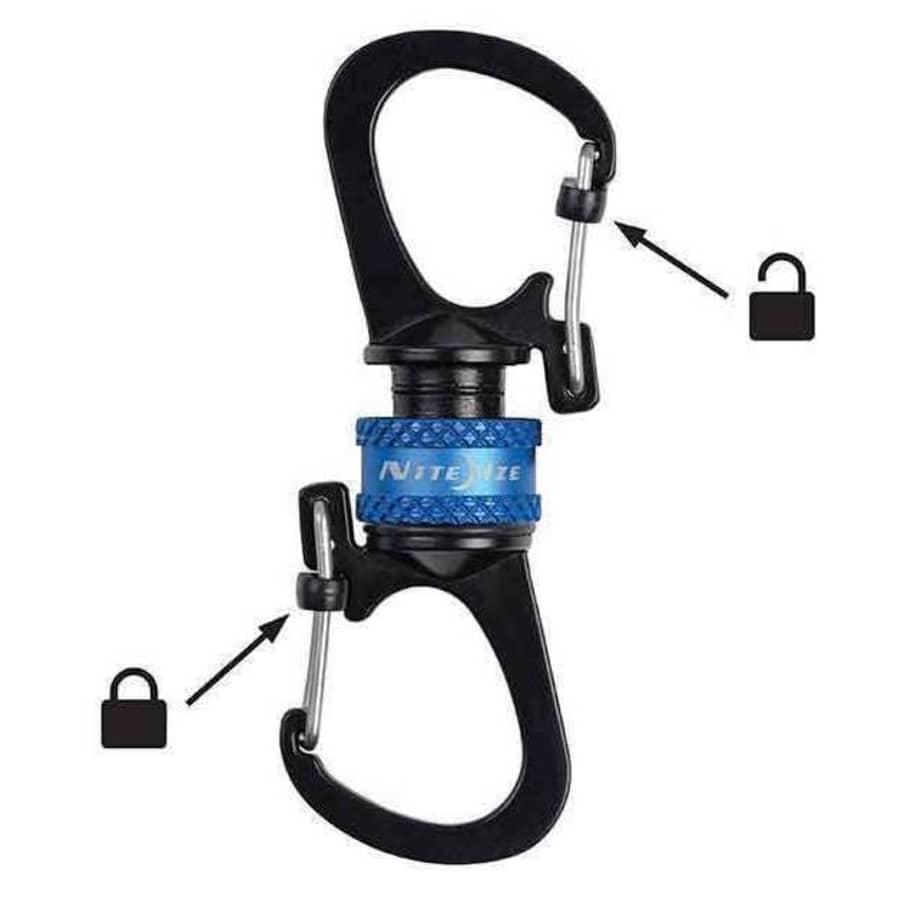 Nite Ize Slidelock 360 Magnetic Locking Dual Carabiner for $7