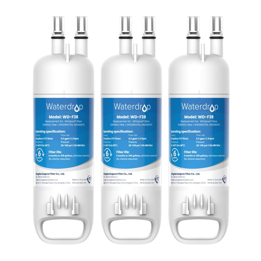 Waterdrop Replacement Refrigerator Water Filter 3-Pack for $29 w/ Prime