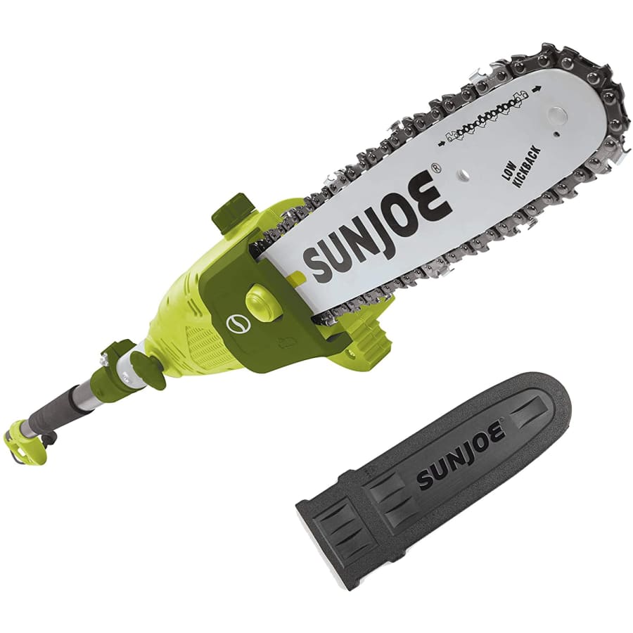 Sun Joe 10" 8A Multi-Angle Telescopic Electric Pole Chain Saw for $70