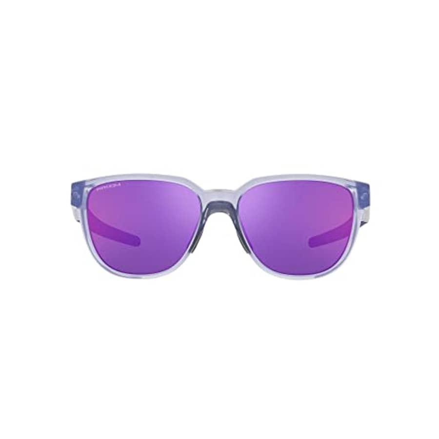 Oakley Men's OO9250 Actuator Rectangular Sunglasses, Transparent Lilac/Prizm Road, 57 mm for $149