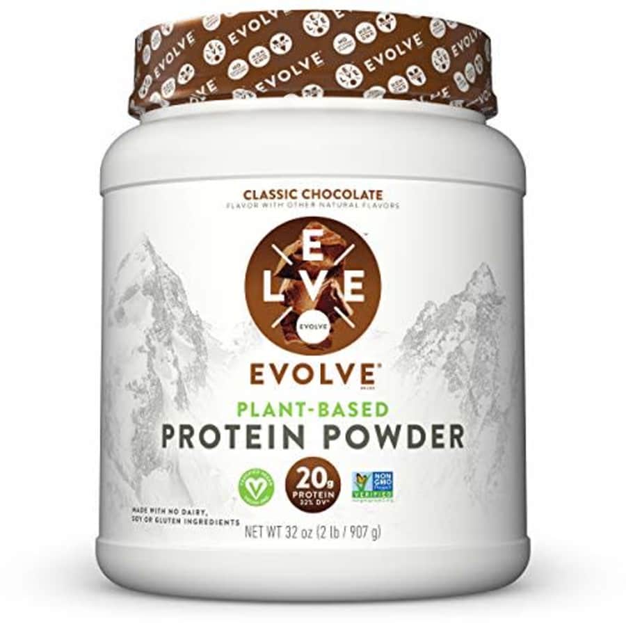 Evolve Protein Powder, Classic Chocolate, 20g Protein, 2 Pound for $26
