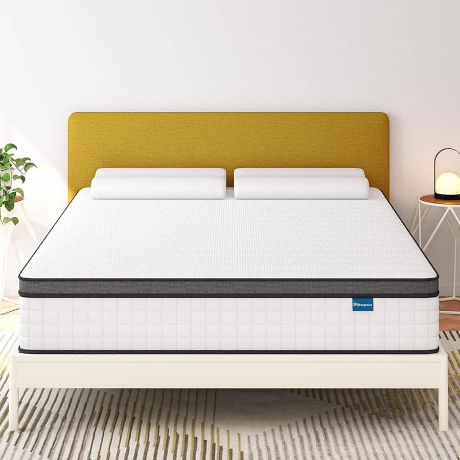 Elitespace 10" Queen Memory Foam Hybrid Mattress for $209
