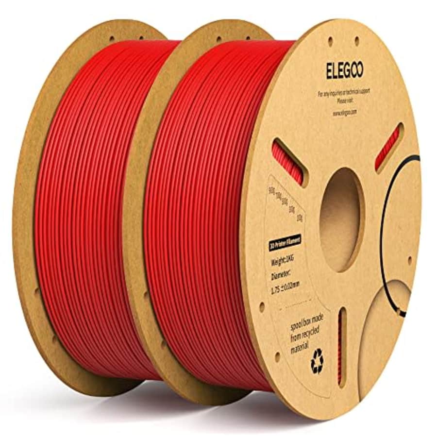 ELEGOO 1.75mm 3D Printer PLA+ Filament, Dimensional Accuracy +/- 0.02 mm, Tough & High Strength, for $32
