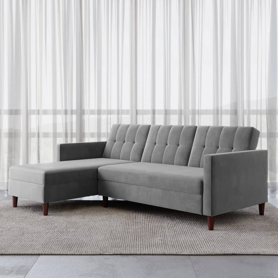 DHP Hartford Reversible Sectional Futon for $268 DHP Hartford Reversible Sectional Futon for $268