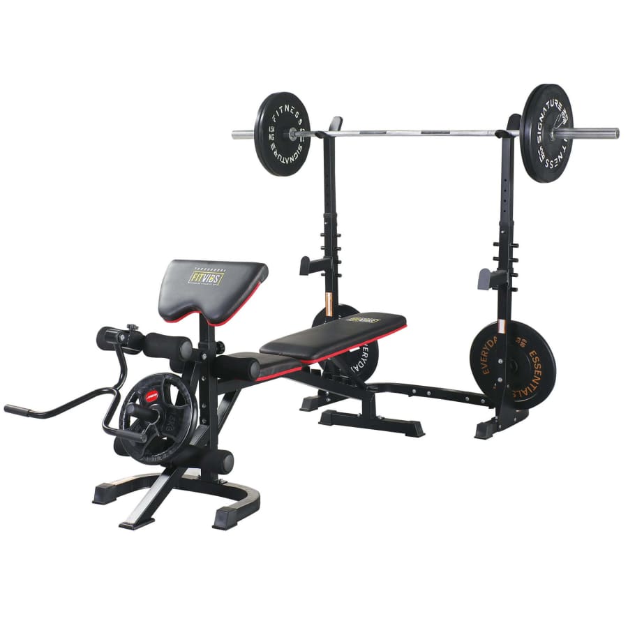 Fitvids LX600 Adjustable Olympic Workout Bench w/ Squat Rack for $130 Fitvids LX600 Adjustable Olympic Workout Bench w/ Squat Rack for $130
