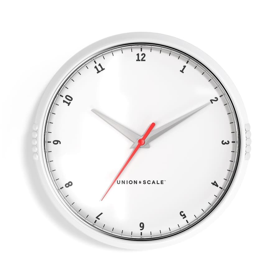 Union & Scale Essentials 9.5" Wall Clock for $7