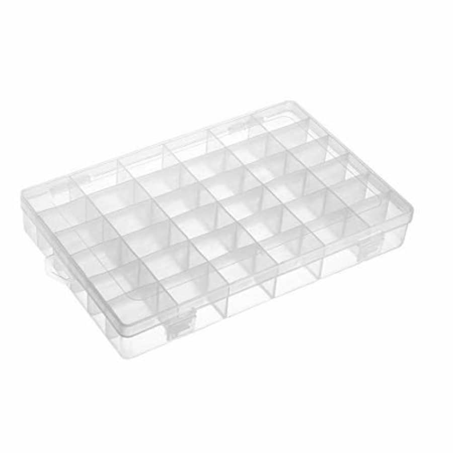 uxcell Component Storage Box - PP Fixed 36 Grids Electronic Component Containers Tool Boxes Clear for $18 uxcell Component Storage Box - PP Fixed 36 Grids Electronic Component Containers Tool Boxes Clear for $18