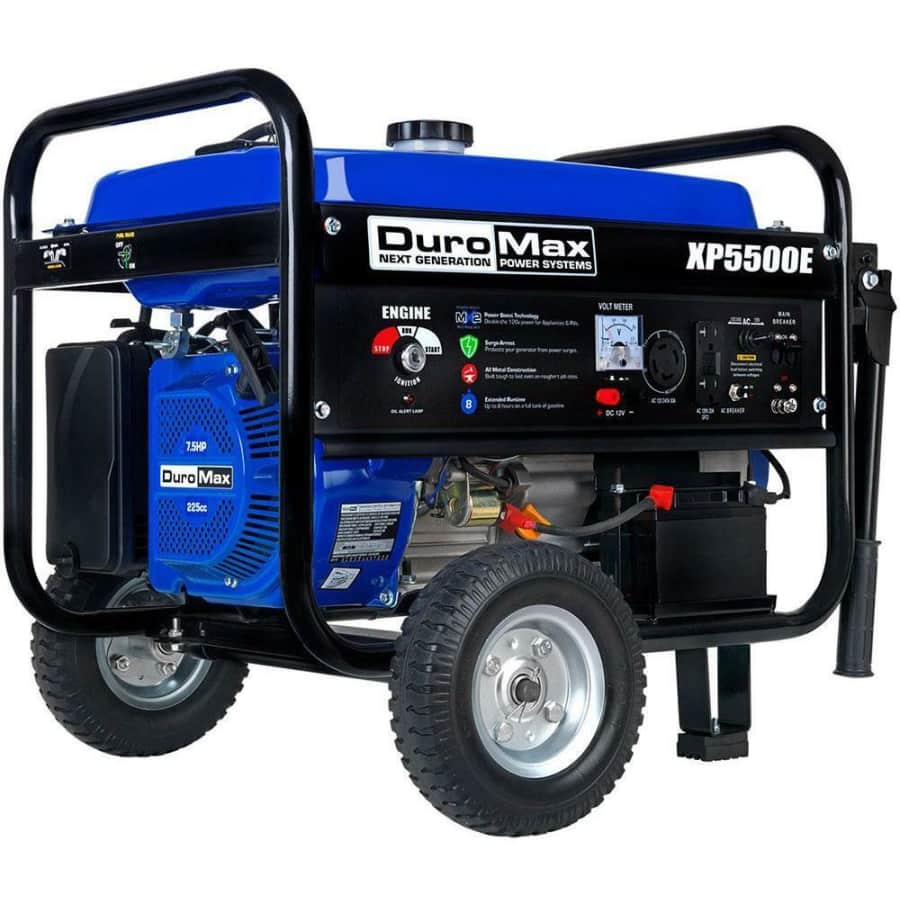 DuroMax XP5500E 5,500 Watt Portable Gas Powered Generator for $399 DuroMax XP5500E 5,500 Watt Portable Gas Powered Generator for $399