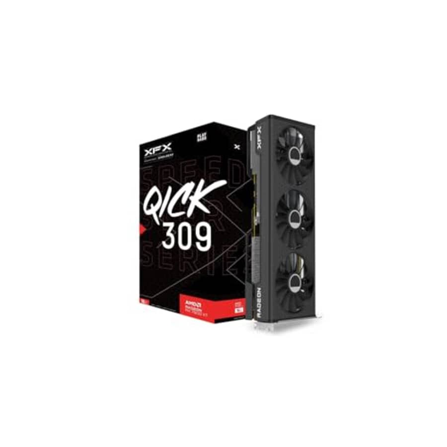 XFX Speedster QICK309 Radeon RX 7600XT Black Gaming Graphics Card with 16GB GDDR6 HDMI 3xDP, AMD for $320