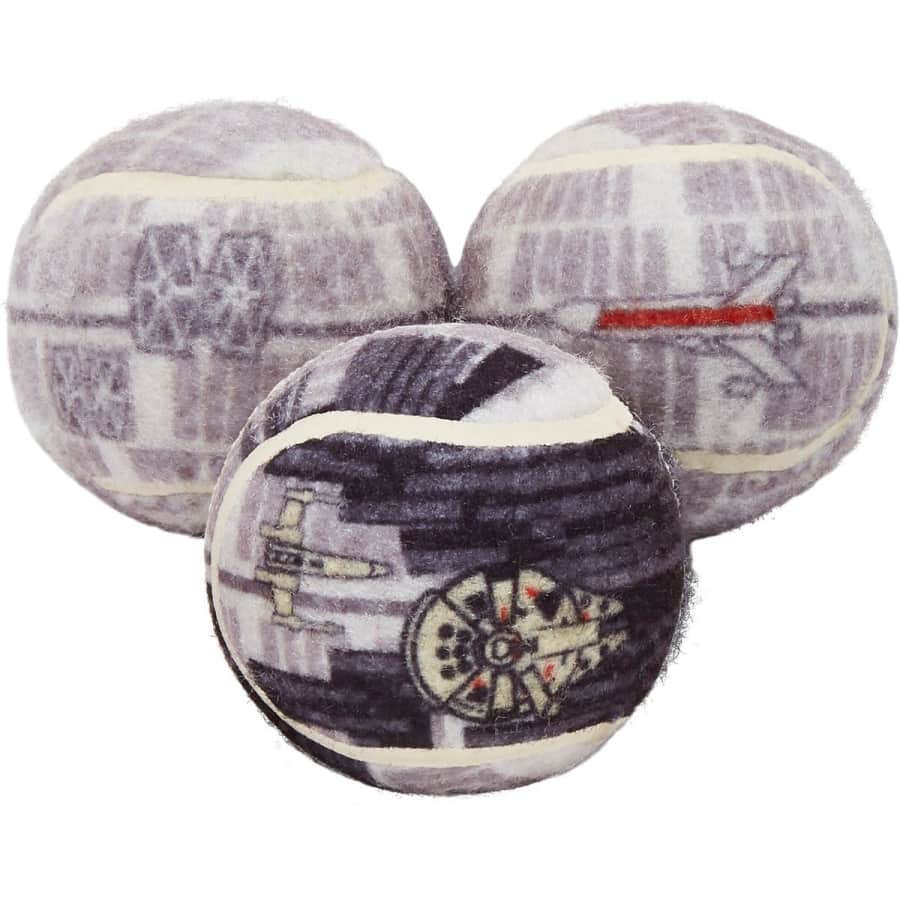 Star Wars Death Star Fetch Squeaky Tennis Ball Dog Toy 3-Pack for $2.27 via Autoship