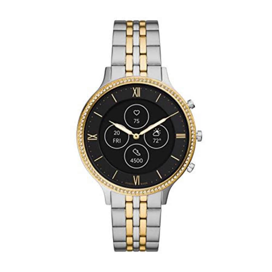 Fossil Women's Charter Stainless Steel Hybrid HR Smartwatch, Color: Two-Tone (Model: FTW7032) for $129 Fossil Women's Charter Stainless Steel Hybrid HR Smartwatch, Color: Two-Tone (Model: FTW7032) for $129